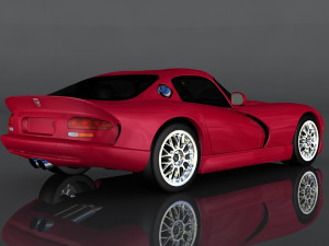 dodge viper gts 3D Модель