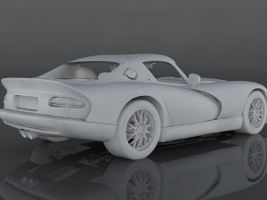 dodge viper gts 3D Модель