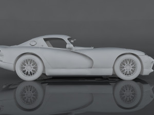 dodge viper gts 3D Модель