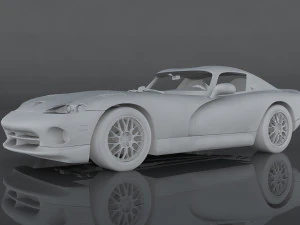 dodge viper gts 3D Model