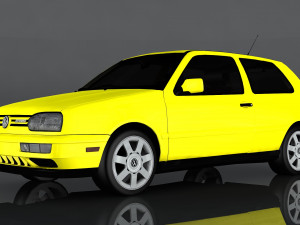 volkswagen golf gti vr6 3D मॉडल