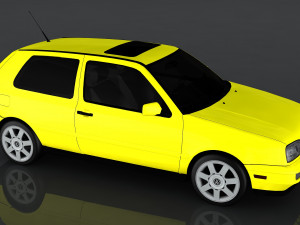 volkswagen golf gti vr6 Modello 3D