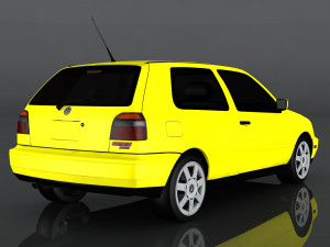 volkswagen golf gti vr6 Modello 3D