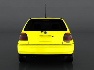 volkswagen golf gti vr6 Modello 3D