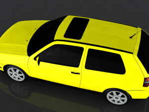 volkswagen golf gti vr6 Modello 3D