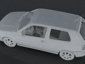 volkswagen golf gti vr6 Modello 3D