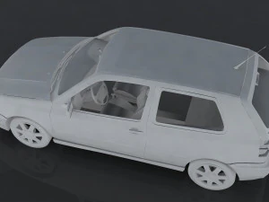 volkswagen golf gti vr6 Modelo 3D
