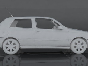 volkswagen golf gti vr6 Modello 3D