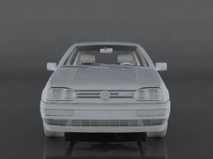 volkswagen golf gti vr6 Modelo 3D