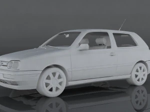 volkswagen golf gti vr6 Modelo 3D