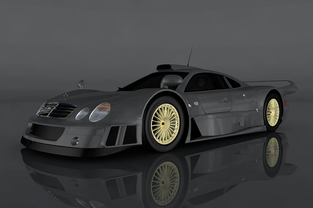 mercedes-benz clk-gtr 3D Model .c4d .max .obj .3ds .fbx .stl .blend 