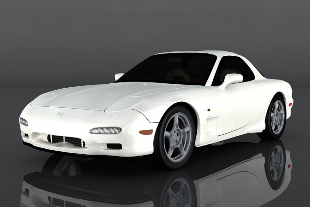 1997 mazda rx-7 3D 모델 .c4d .max .obj .3ds .fbx .stl .blend 