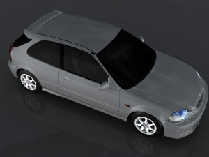 1997 honda civic Modelo 3D