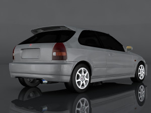 1997 honda civic Modelo 3D