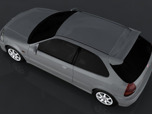 1997 honda civic Modelo 3D