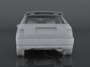 1997 honda civic Modelo 3D
