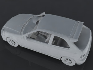1997 honda civic Modelo 3D
