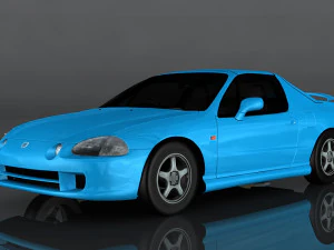 Honda cr-x 1995 року випуску 3D Модель