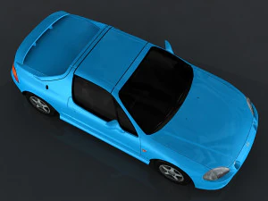 1995 honda cr-x 3D Model