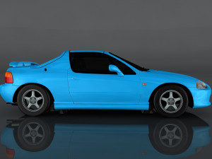 1995 honda cr-x Modèle 3D