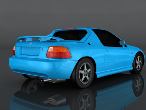 1995 honda cr-x Modèle 3D