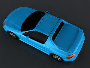 1995 honda cr-x Modèle 3D