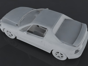 1995 honda cr-x Modèle 3D