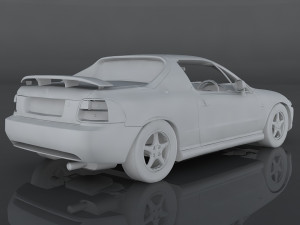 1995 honda cr-x Modèle 3D