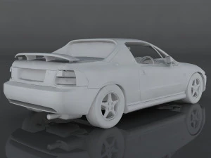 1995 honda cr-x 3D Model