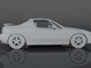 1995 honda cr-x Modèle 3D