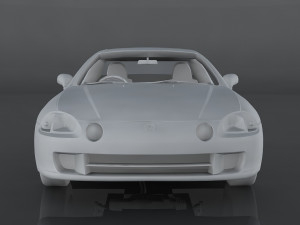 1995 honda cr-x Modèle 3D