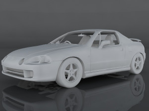 1995 honda cr-x Modèle 3D