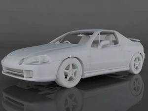 1995 honda cr-x 3D Model