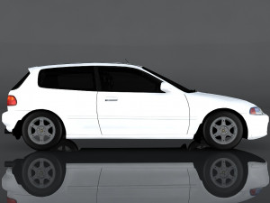 1994 honda civic 3D Model