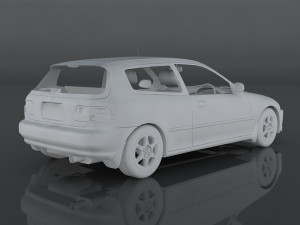 1994 honda civic 3D Model