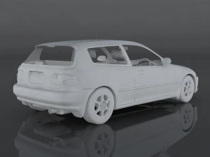 1994 honda civic 3D Model