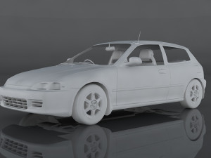 1994 honda civic 3D Model