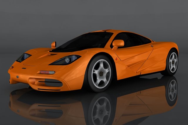 1993 mclaren f1 3D Модель .c4d .max .obj .3ds .fbx .stl .blend 