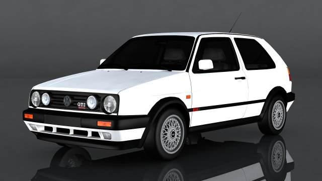 volkswagen golf gti 3D-Modell .c4d .max .obj .3ds .fbx .stl .blend 