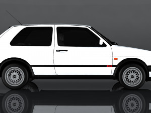 volkswagen golf gti 3D-Modell