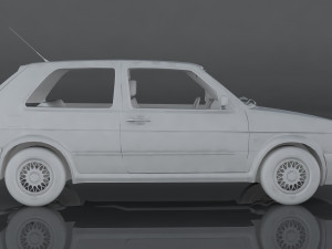 volkswagen golf gti 3D-Modell