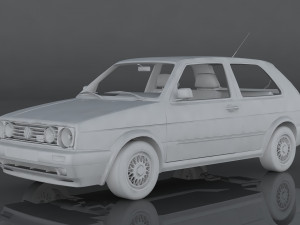 volkswagen golf gti 3D-Modell