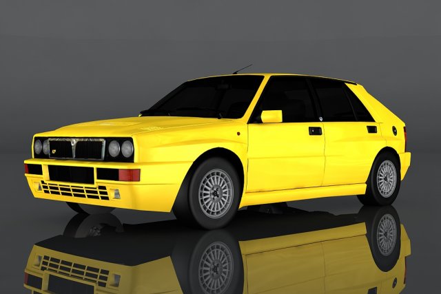 1992 lancia delta Model 3D .c4d .max .obj .3ds .fbx .stl .blend 