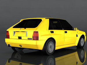 1992 lancia delta Model 3D