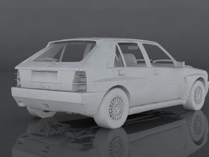 1992 lancia delta Model 3D