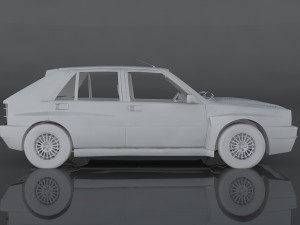 1992 lancia delta Model 3D