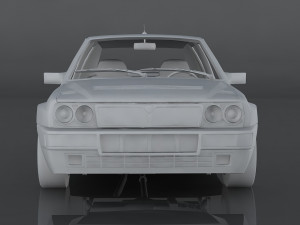 1992 lancia delta Model 3D