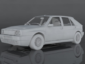 1992 lancia delta Model 3D