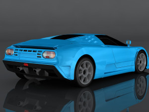 bugatti eb110 Model 3D