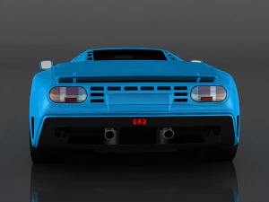 bugatti eb110 3D Model
